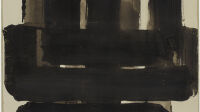 Exposition Pierre Soulages au Musée du Luxembourg - Pierre Soulages, Brou de noix sur papier, 1954