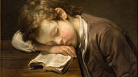 Exposition Peindre l'enfance, Jean-Baptiste Greuze au Petit Palais Greuze le paresseux