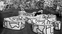 Exposition Jean Dubuffet, Galerie Lelong&Co, Banc-Salon, 1970, © Fondation Dubuffet Courtesy Galerie Lelong