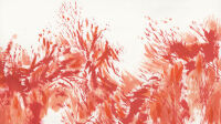 Exposition L’encre et la matière, Musée Paul Dupuy, Li Jinyuan, Yi de Lianshan, Encre et acrylique sur papier, 2020 © Toulouse, musée Georges-Labit